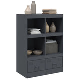 Buffet haut anthracite 67x39x95 cm acier