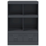 Buffet haut anthracite 67x39x95 cm acier