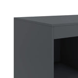 Buffet haut anthracite 67x39x95 cm acier