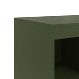 Olivgrünes Sideboard 67x39x95 cm aus Stahl