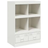 White high sideboard 67x39x95 cm steel