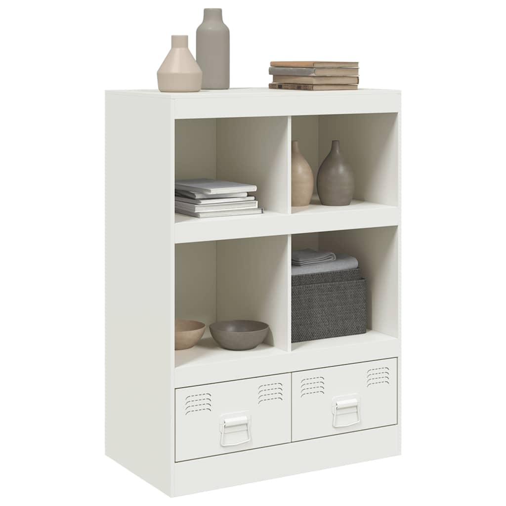 White high sideboard 67x39x95 cm steel