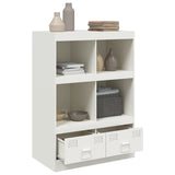 White high sideboard 67x39x95 cm steel