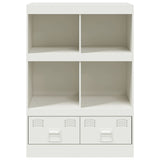 White high sideboard 67x39x95 cm steel