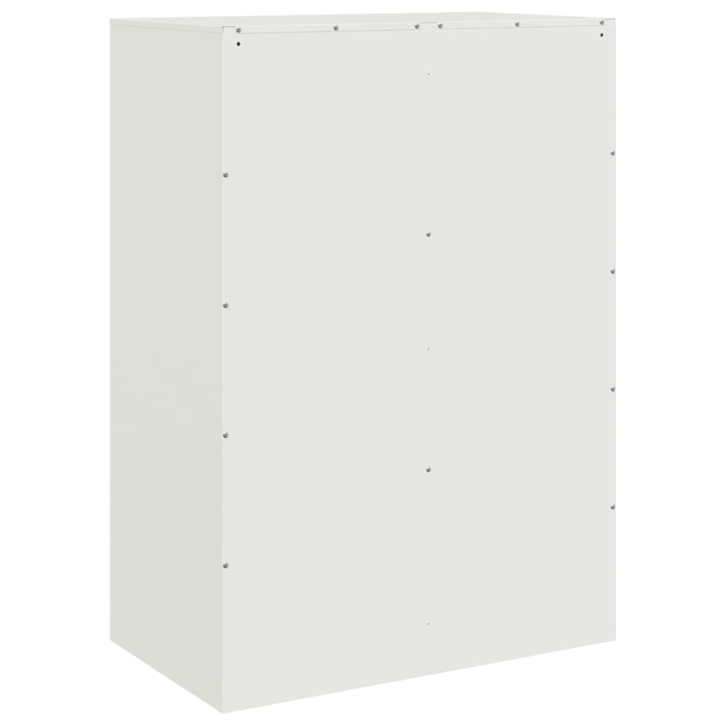 White high sideboard 67x39x95 cm steel