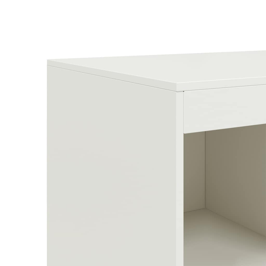 White high sideboard 67x39x95 cm steel