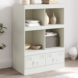 White high sideboard 67x39x95 cm steel