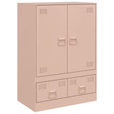 Buffet haut rose 67x39x95 cm acier