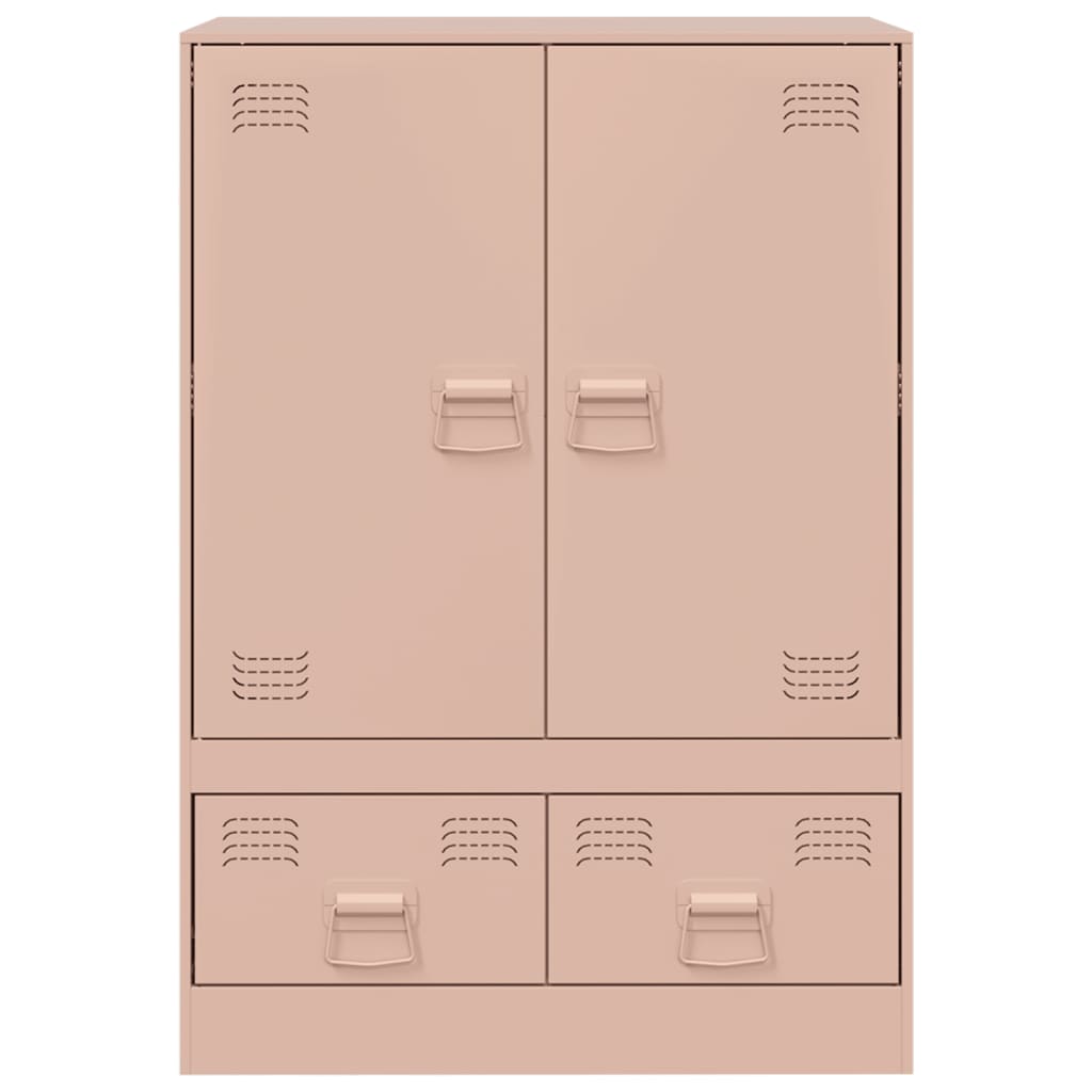 Buffet haut rose 67x39x95 cm acier