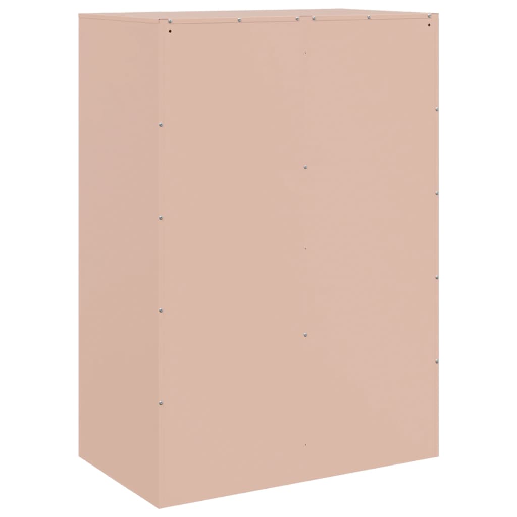 Buffet haut rose 67x39x95 cm acier