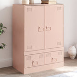 Buffet haut rose 67x39x95 cm acier