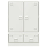 White high sideboard 67x39x95 cm steel