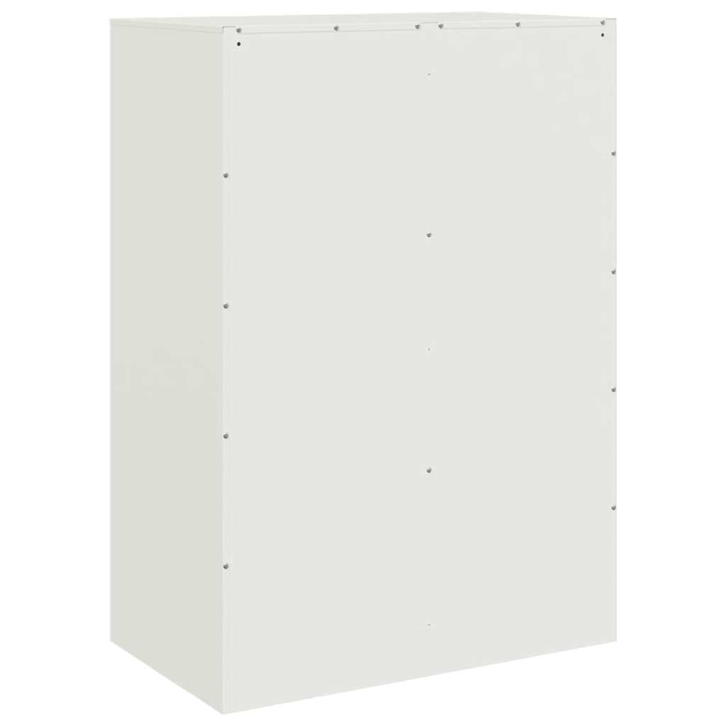 White high sideboard 67x39x95 cm steel