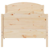 Bed frame without mattress 100x200 cm solid pine wood