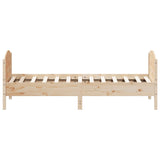 Cadre de lit sans matelas 75x190 cm bois de pin massif