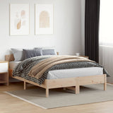 Bed frame without mattress 120x200 cm solid pine wood