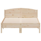 Cadre de lit sans matelas 135x190 cm bois de pin massif