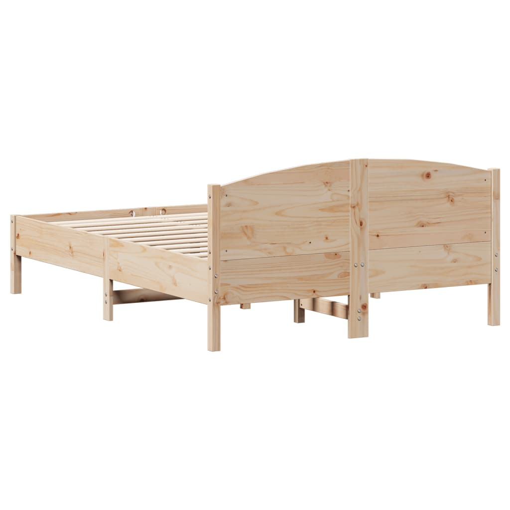 Cadre de lit sans matelas 120x190 cm bois de pin massif