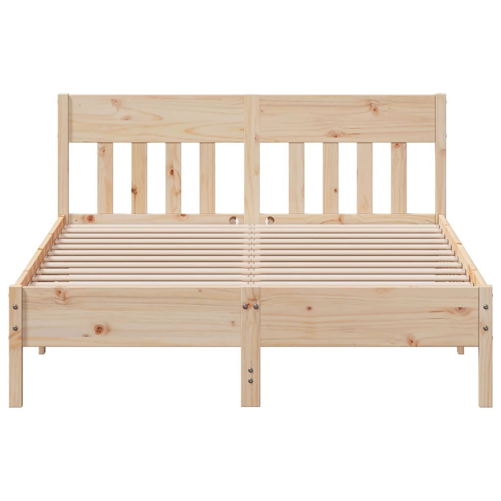 Cadre de lit sans matelas 150x200 cm bois de pin massif