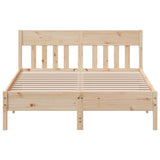 Cadre de lit sans matelas 120x190 cm bois de pin massif