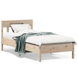 Cadre de lit sans matelas 90x190 cm bois de pin massif