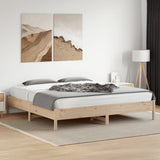 Bed frame without mattress 200x200 cm solid pine wood