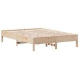 Cadre de lit sans matelas 150x200 cm bois de pin massif