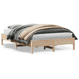 Cadre de lit sans matelas 150x200 cm bois de pin massif