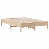 Cadre de lit sans matelas 140x200 cm bois massif de pin