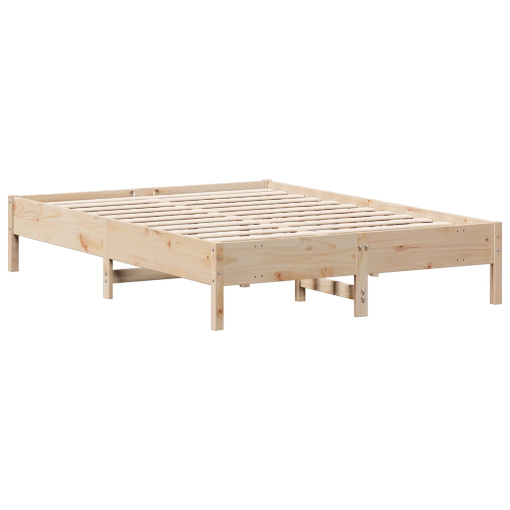 Cadre de lit sans matelas 140x200 cm bois massif de pin