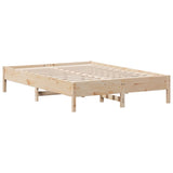 Bed frame without mattress 120x200 cm solid pine wood