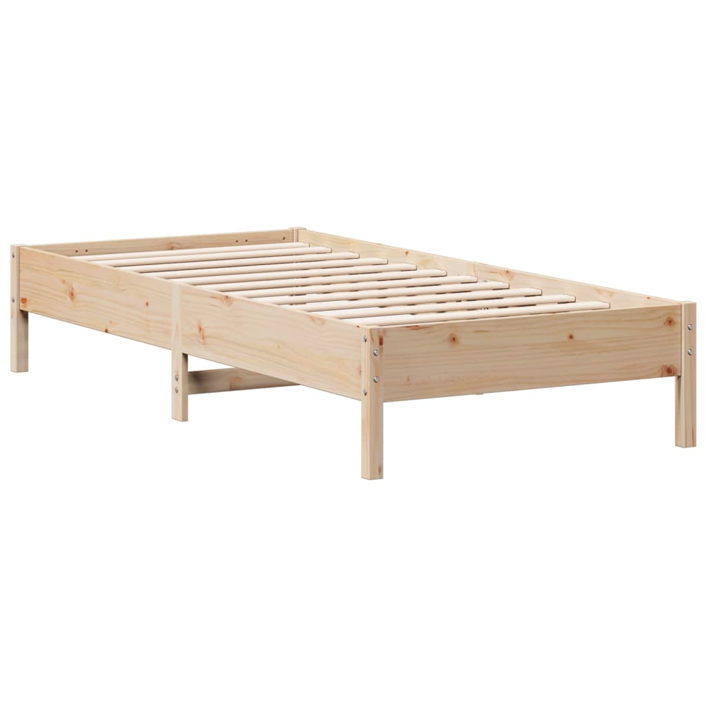 Cadre de lit sans matelas 100x200 cm bois massif de pin