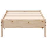 Bed frame without mattress 100x200 cm solid pine wood