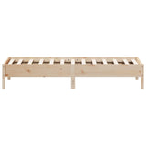 Bed frame without mattress 100x200 cm solid pine wood