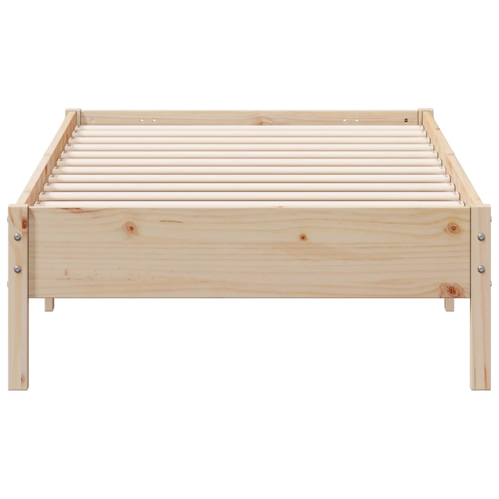 Cadre de lit sans matelas 90x200 cm bois de pin massif