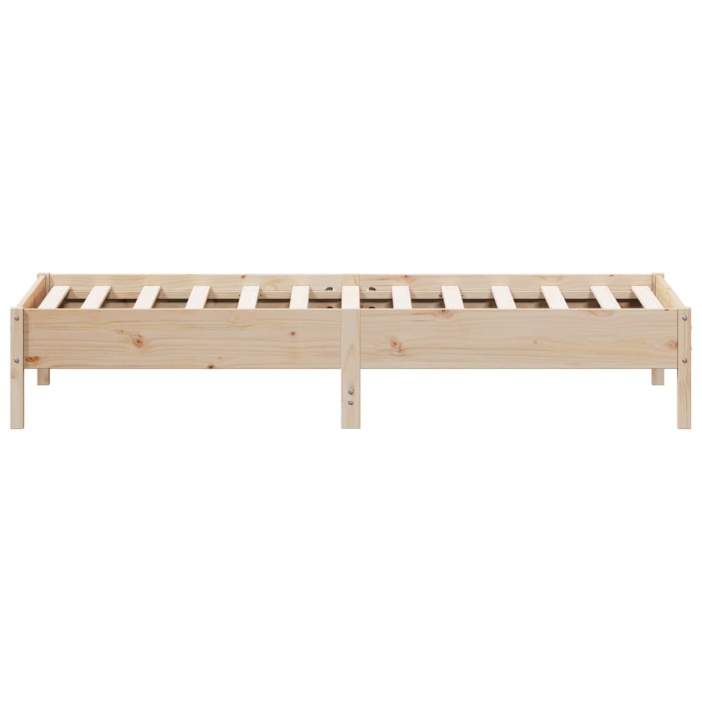 Cadre de lit sans matelas 90x200 cm bois de pin massif