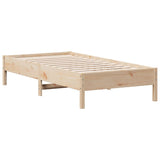 Cadre de lit sans matelas 90x190 cm bois de pin massif