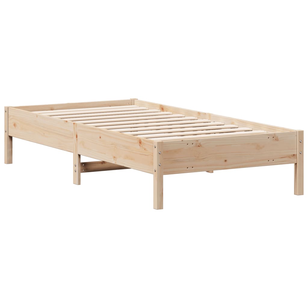 Cadre de lit sans matelas 90x190 cm bois de pin massif