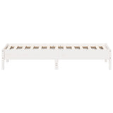 Cadre de lit sans matelas blanc 90x190 cm bois de pin massif