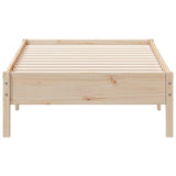 Cadre de lit sans matelas 75x190 cm bois de pin massif