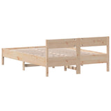 Cadre de lit sans matelas 160x200 cm bois massif de pin