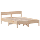 Cadre de lit sans matelas 150x200 cm bois de pin massif