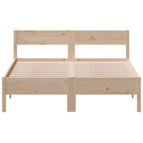 Cadre de lit sans matelas 150x200 cm bois de pin massif