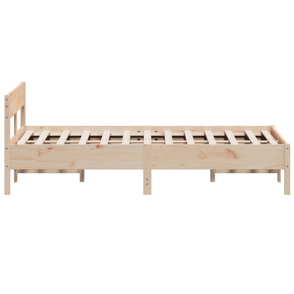 Cadre de lit sans matelas 150x200 cm bois de pin massif