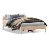 Cadre de lit sans matelas 150x200 cm bois de pin massif