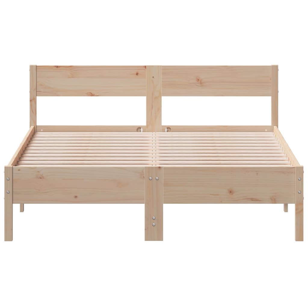 Cadre de lit sans matelas 120x200 cm bois de pin massif