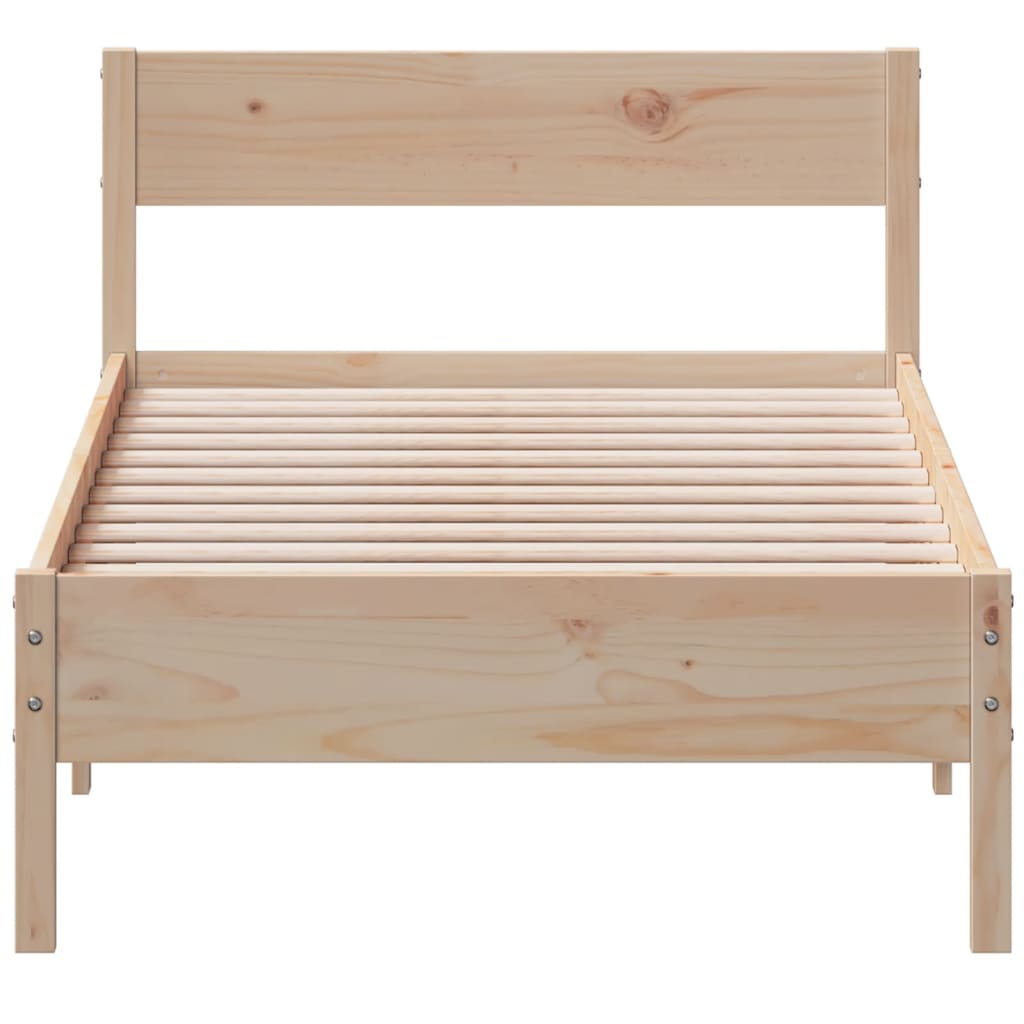 Cadre de lit sans matelas 90x190 cm bois de pin massif