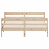 Cadre de lit sans matelas 120x200 cm bois de pin massif