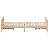 Cadre de lit sans matelas 120x200 cm bois de pin massif