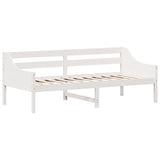 Lit de jour sans matelas blanc 100x200 cm bois de pin massif